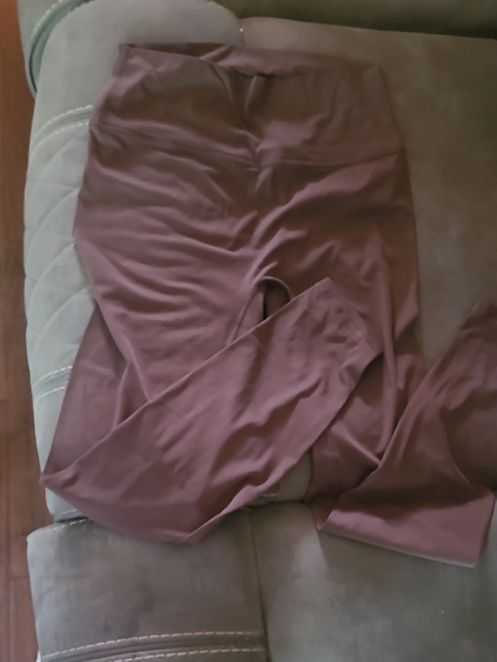 High-Waist Leggings in Brown